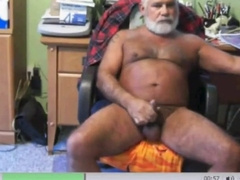 Silver father wolf milking his cute salami