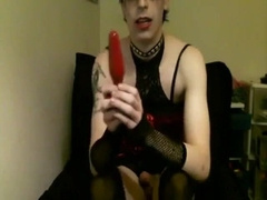 Ashley Valentine self deep-throating and frolicking with her caboose