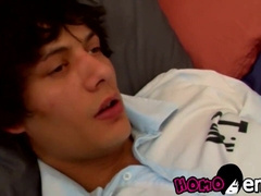 Hefty fuck-stick European goth fapping off rigid