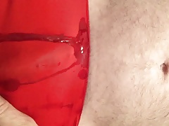 red panty pee