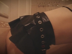 Sissy Fake Penis teaching in the Shower