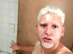 Solo session with Marcosninfo undressing and having a good time in the shower