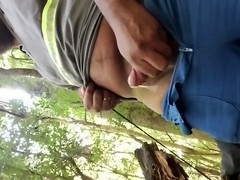 Amateur outdoors, gay film, masturbation