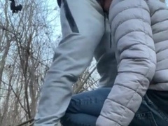 First-Timer homosexual deepthroat outdoor (oral job in sportwear)
