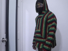 Black Teddy Supposed To Be Investigating For Examinations Jacks Off His Man-Meat Instead