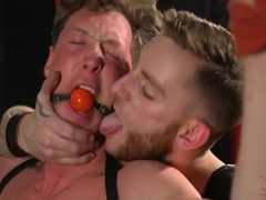 Muscle stud gets treated like a sex slave