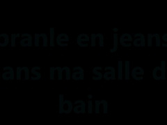 brane en jeans dans ma salle de bain