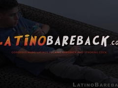 Adorable Latino Tommy Ameal tugs his hairy cock and cums solo