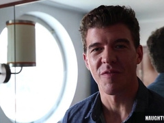 Stiffy Queer Spin Flop takes a massive dick and a hot load in her mouth