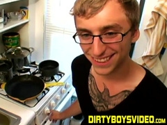 Young amateur is pulling out his dick and masturbates wild