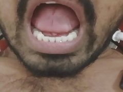 Indian guy alone at home masturbating on camera