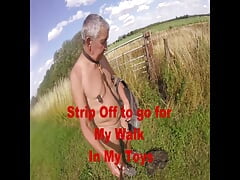 Nude walk in my Cock Ring
