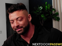 Ian Daniels slurps on the big dong of Luzza Mazzi before riding and slipping it deep