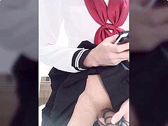 伪娘初次尝试电击射精