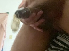Chubby Mexican barefoot cum