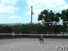 Vibrate Boners shoots a hot load of jizz deep in the throats of two horny dudes