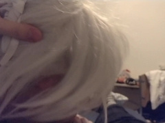 Sakuya and Youmu Costume Play Crossdressers Oral Job