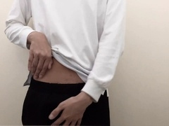 After a shopping spree in sexy ebony lingerie, I can't wait to stroke my throbbing cock.