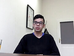 Hairy booty nerd gets fucked from behind in POV