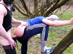 Outdoor fun in the woods with massive cocks and amateur vibes