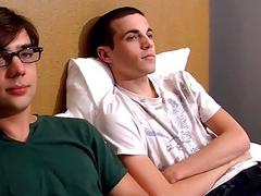 Cute twinks are having fun as they kiss before fucking deep