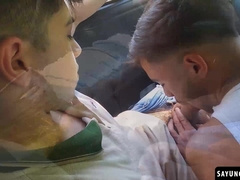 Leo Giok fucks his passenger Talex Madriz for sniffing his undies