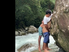 Young Indian Fellow Boinking Condom-free Outdoors