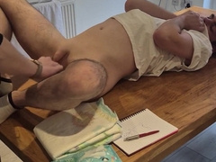 Drenching Myself on His Lap