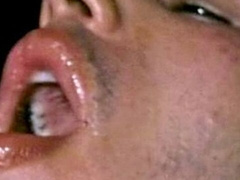 Threesome with hairy anal and massive facials too