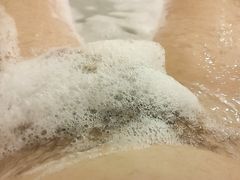 I hide my cock in bath foam
