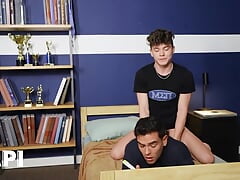 Drake Von Humps Damian Night's Booty While He Studies Making Him Horny For A Quick Fuck - PAPI