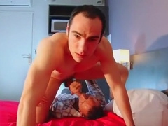 The room service guy (straight) gets sucked by a client in spite of him