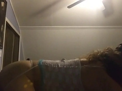 Sissy Kayla vs two dildos 3