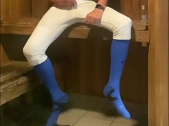 Jockdad87 Edges in the Sauna Blue Baseballgear
