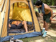 Dante Colle and Ty Mitchell fucking in a tent