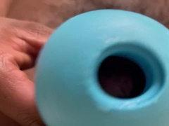 Nubile stud using stroker