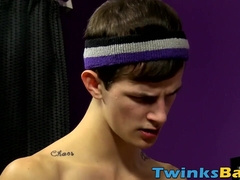 Young twink with big dick bareback banging cute lover