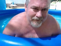 Naked Pool Dad 3