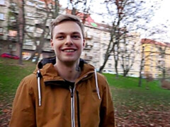 Soft blonde boy getting banged in the ass by a hard dick in POV