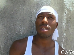 Muscle Black Homo Banged