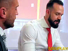 Andy Onassis and Emir Boscatto go hard in anal at the office