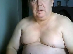 Grandpa stroking cam