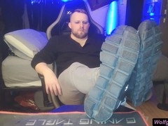 Showing off my feet, is there cum on them?