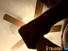 Straight thugs masturbate and fuck a sex doll before cumming