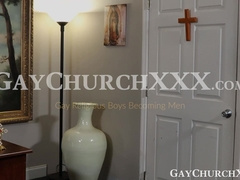 Confession turned to cocksucking session with twink Donovan and stud Archie Paige