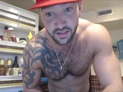 Maddox jacks and poses standing up