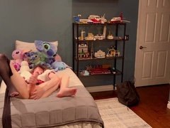 Femboy student trap gets home and can’t fight back toying with her chisel and slot.