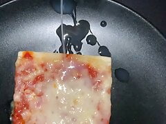 Pizza cumshot