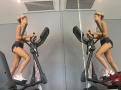 Russian dirty talk, dirty sock worship, thick gym girl