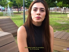 Estudiante adicta al sexo es pillada Camila Mush - Rough